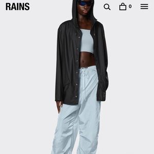 Rains jacket size xxs-xs black